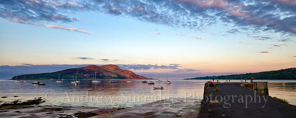 Dusk over Lamlash Bay