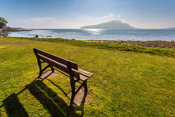 Seat overlooking Lamlash Bay