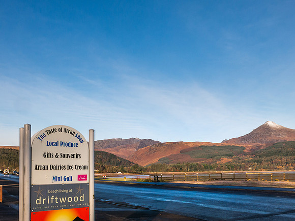 Taste of Arran sign