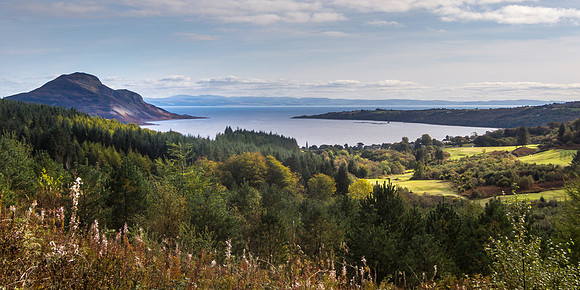 Lamlash Bay from Brodick Hill